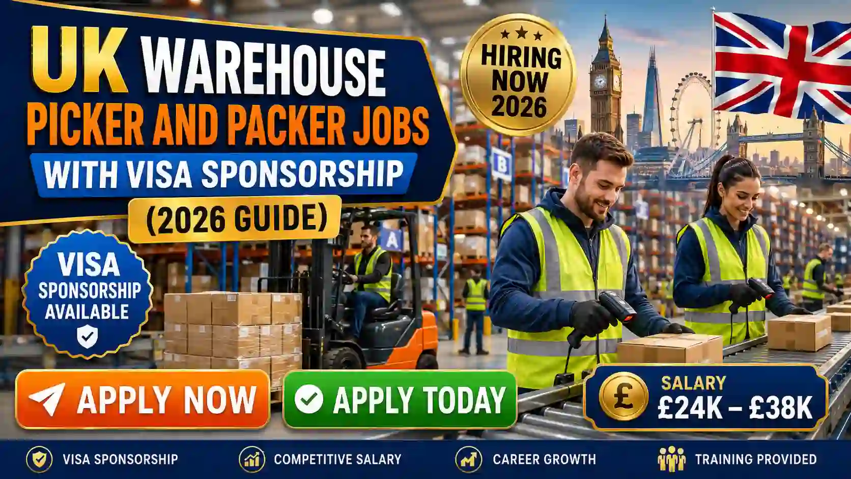 UK Warehouse Jobs with Visa Sponsorship 2026: Salary, Requirements & How to Apply