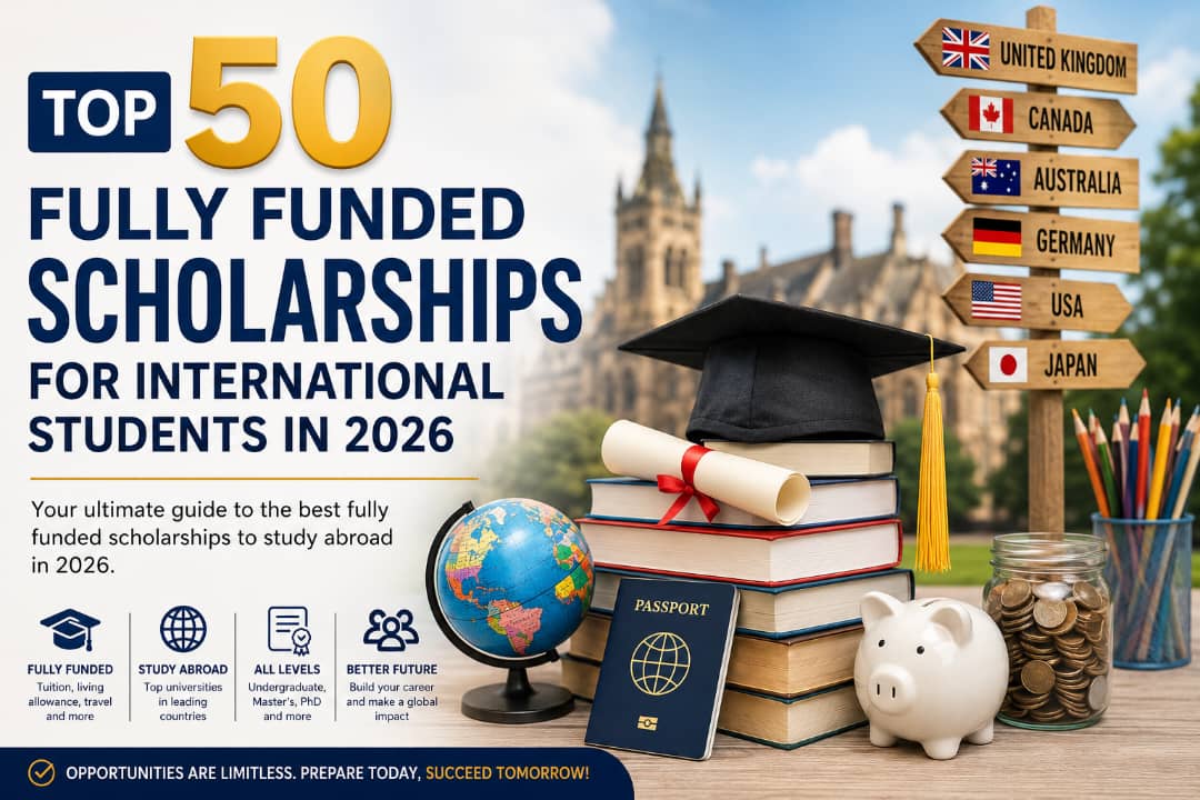 Top 50 Fully Funded Scholarships for International Students 2026