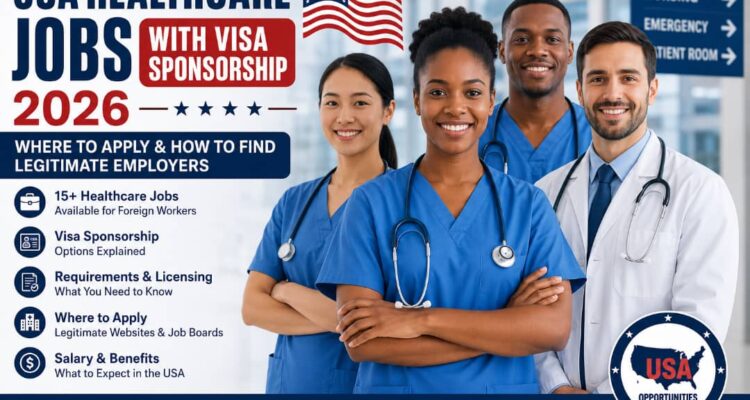 USA Healthcare Jobs With Visa Sponsorship 2026: 15+ Nursing, Medical & Care Jobs for Foreign Workers