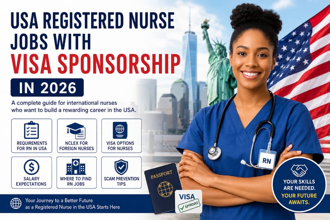 USA Registered Nurse Jobs With Visa Sponsorship in 2026: Requirements, Salary & How to Apply